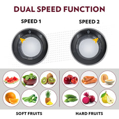 Borosil Primus Plus 800 Watts Centrifugal Juicer | Silver & Black