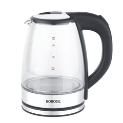 Borosil Electric 1.8 Litre 1500 Watts Glass Kettle | Transparent