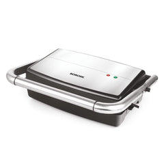 Borosil Jumbo 180° 1500 Watts Grill Sandwich Maker | Silver & Black