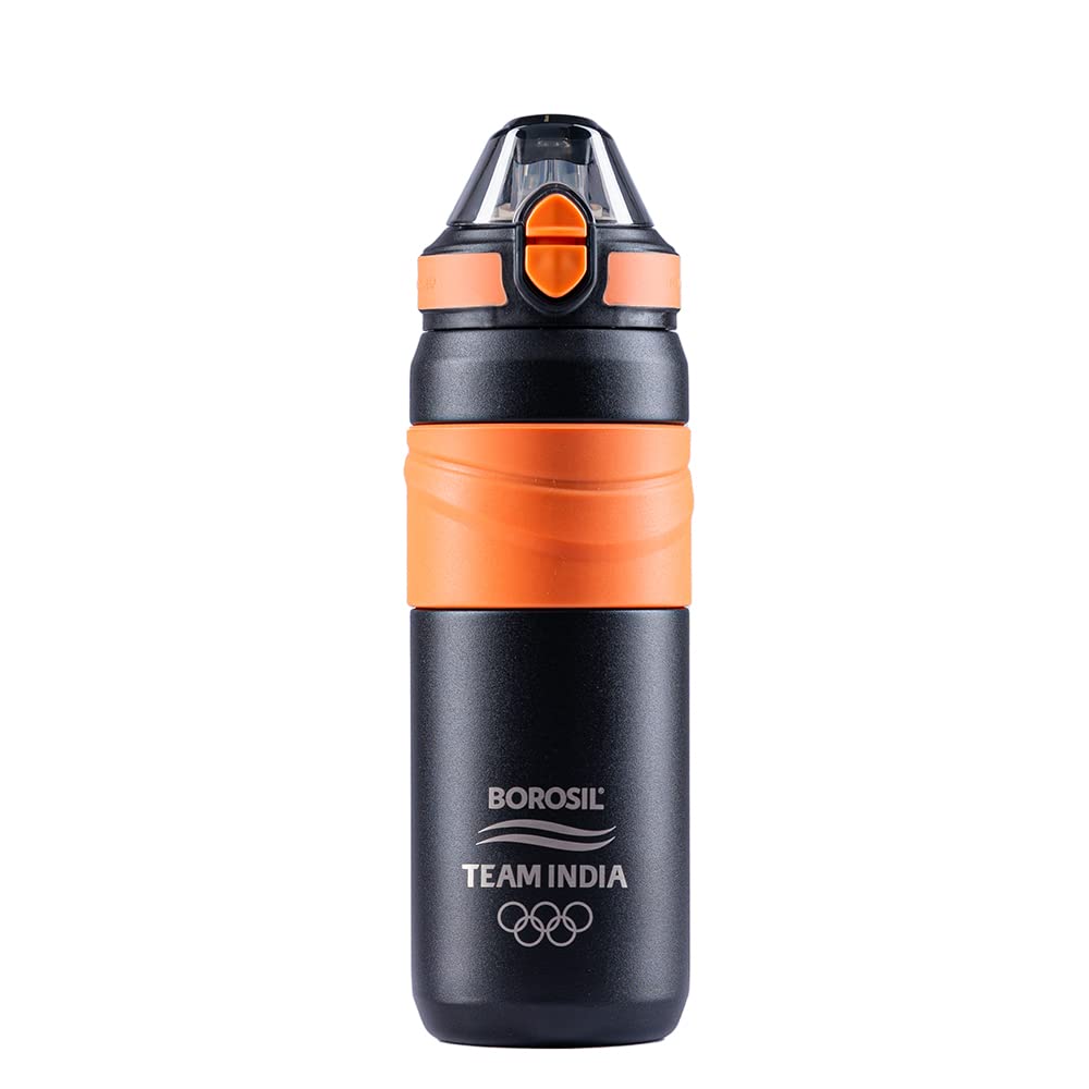 Borosil Hydra Adventure 560 ML Stainless Steel Vacuum Insulated Water Bottle | Hot & Cold | 1 Pc