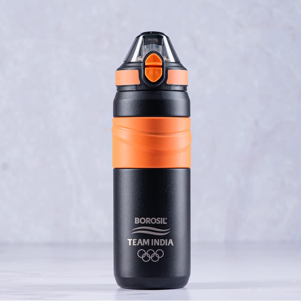 Borosil Hydra Adventure 560 ML Stainless Steel Vacuum Insulated Water Bottle | Hot & Cold | 1 Pc