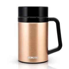Borosil EasyGo Stainless Steel Insulated 410 ML Travel Mug | 5 Hours Hot & Cold | Bronze | 1 Pc