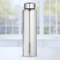 Borosil Stainless Steel Aquaslim 1000 ML Vacuum Insulated Water Bottle | Silver | 1 Pc