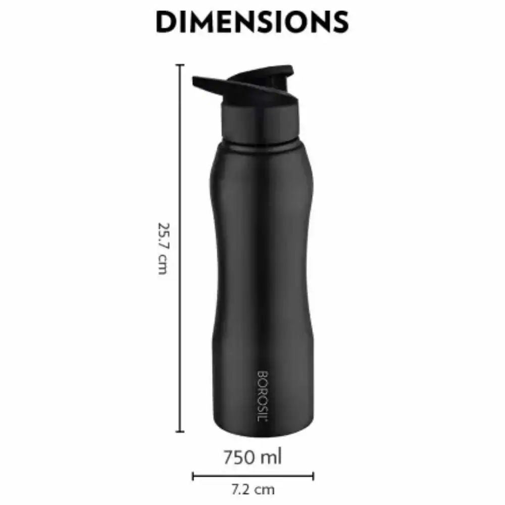 Borosil Grip N Sip Stainless Steel Water Bottle | 1 Pc