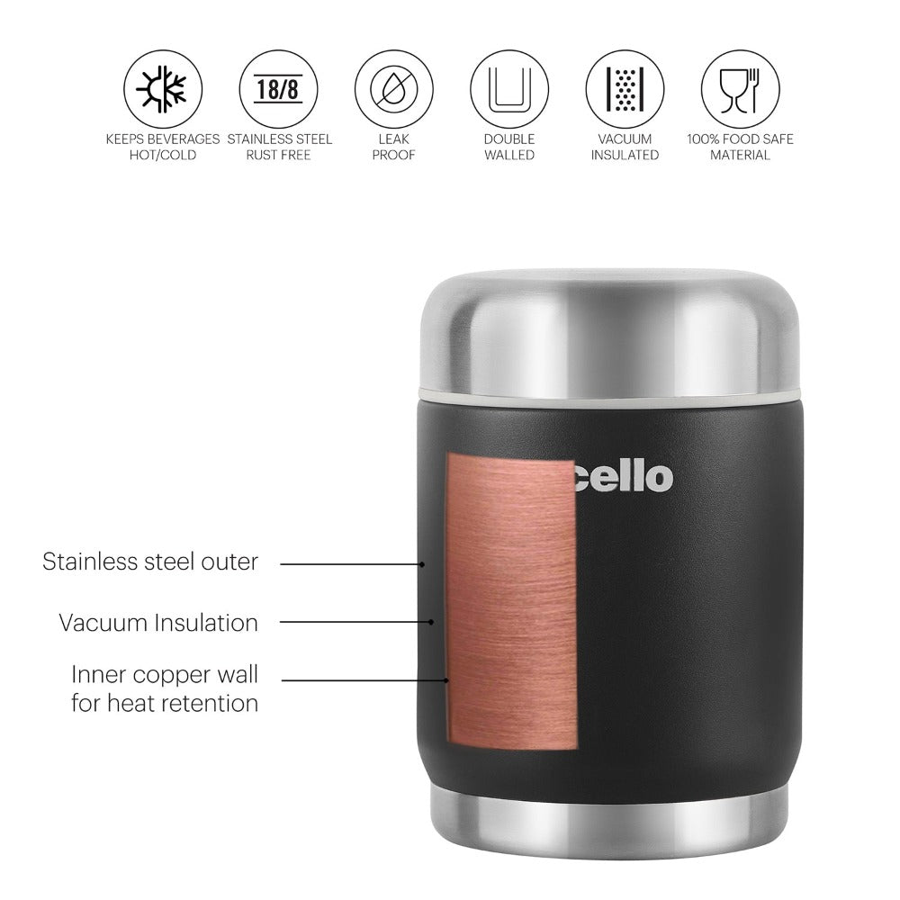 Cello Duro Supee Vacusteel Flask with Durable DTP Coating | 1 Pc
