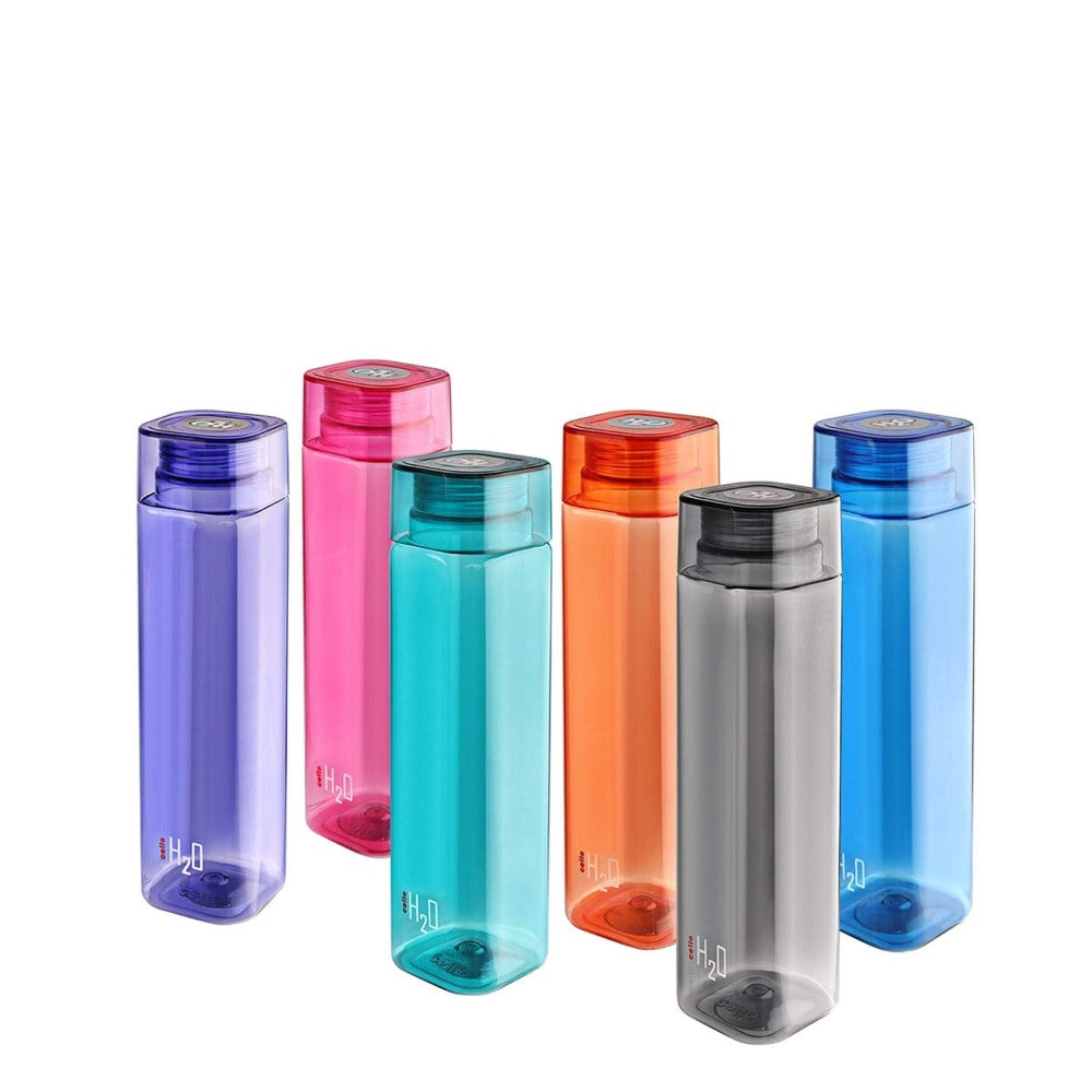 Cello H2O Plastic Square 500 ML Fridge Water Bottle | 1 Piece