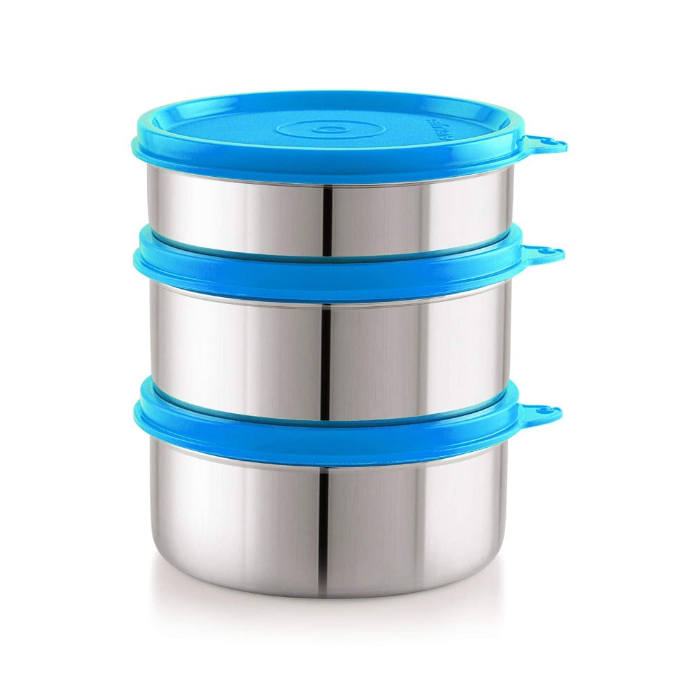 Cello Stainless Steel Matiz Max Fresh 3 Container Lunch Box