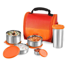 Cello Stainless Steel Matiz Max Fresh Lunch Box Combo | 5 Containers