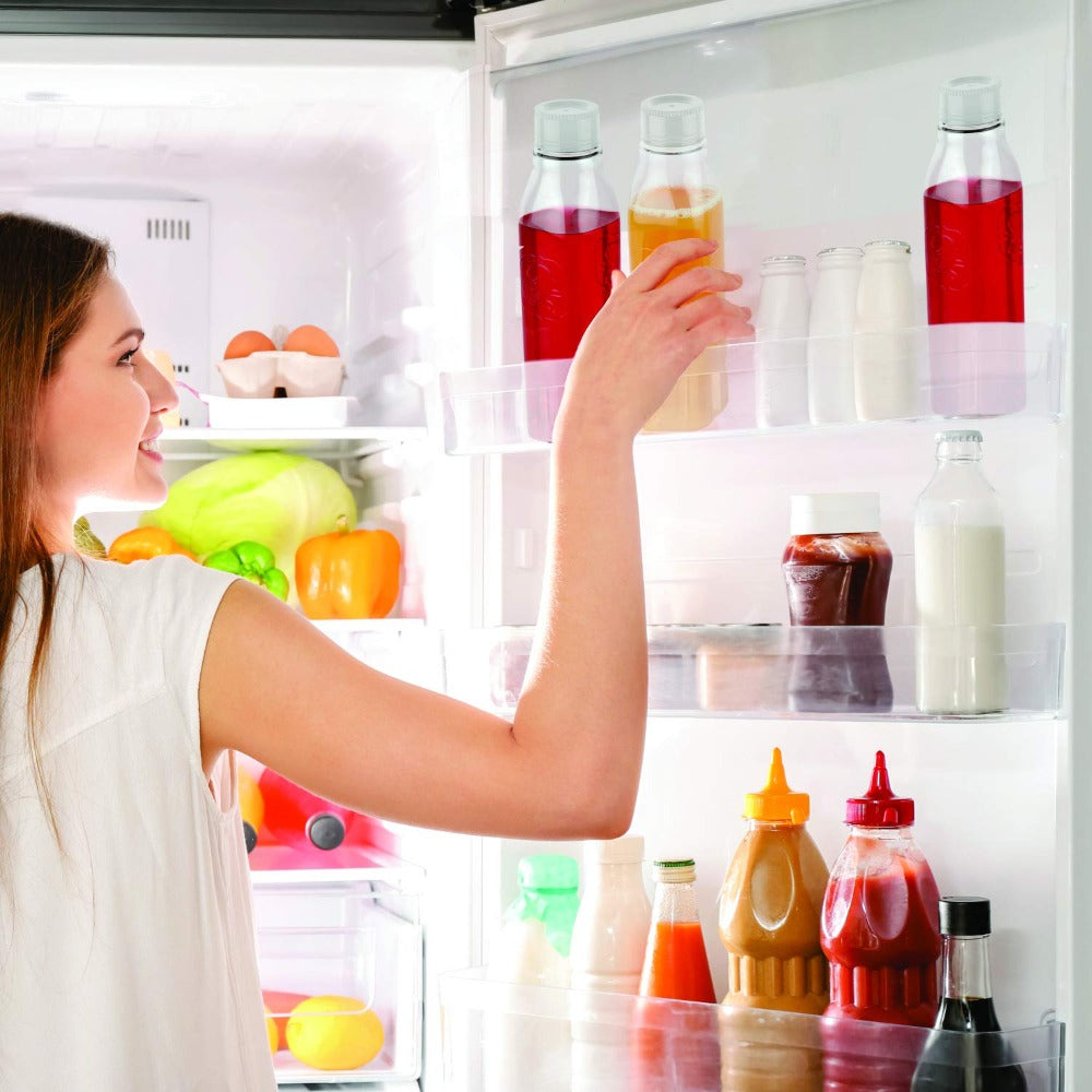 Cello Plastic Fridge Door 1000 ML Bottle | White | 1 Pc