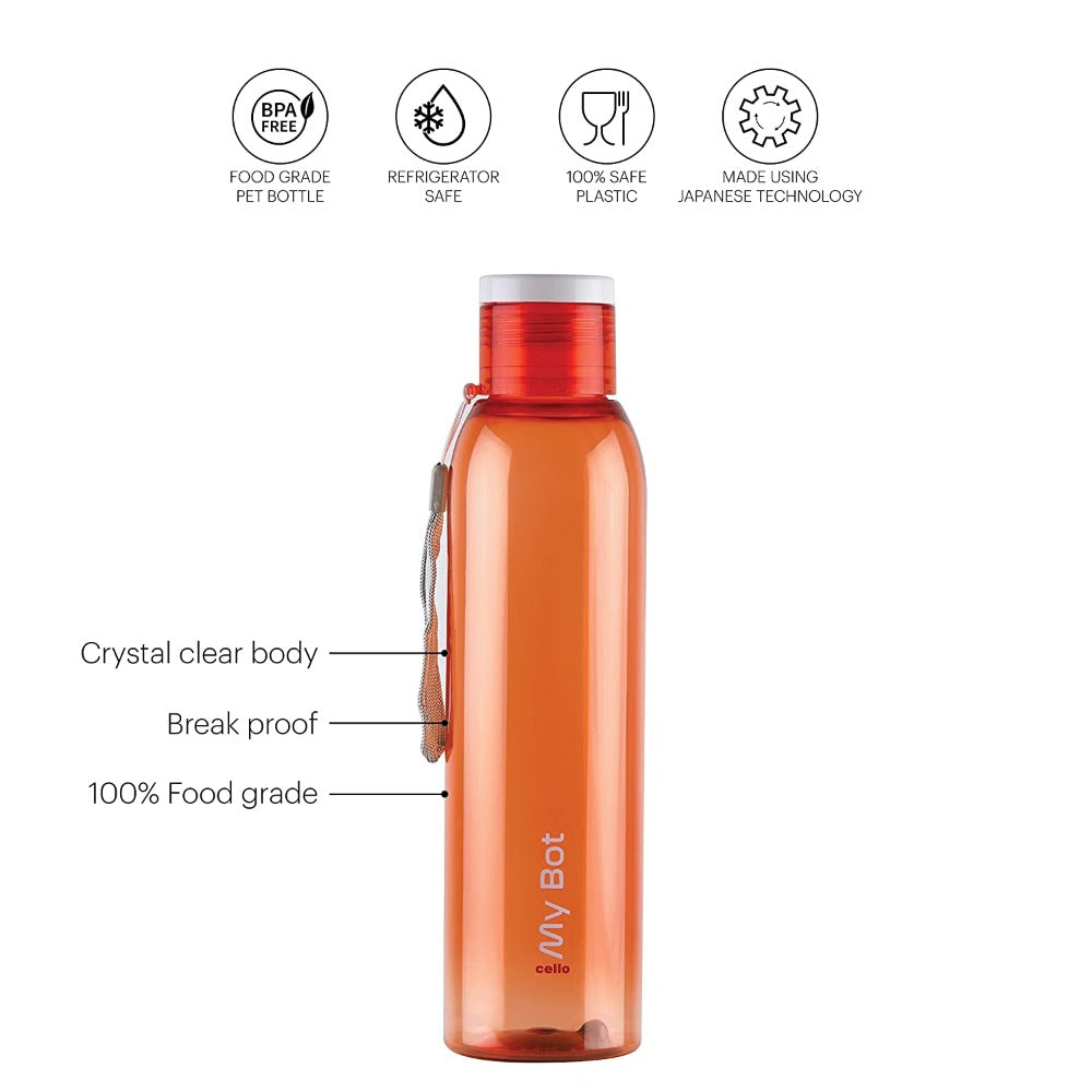 Cello Plastic My Bot 1000 ML Water Bottle | 1 Pc