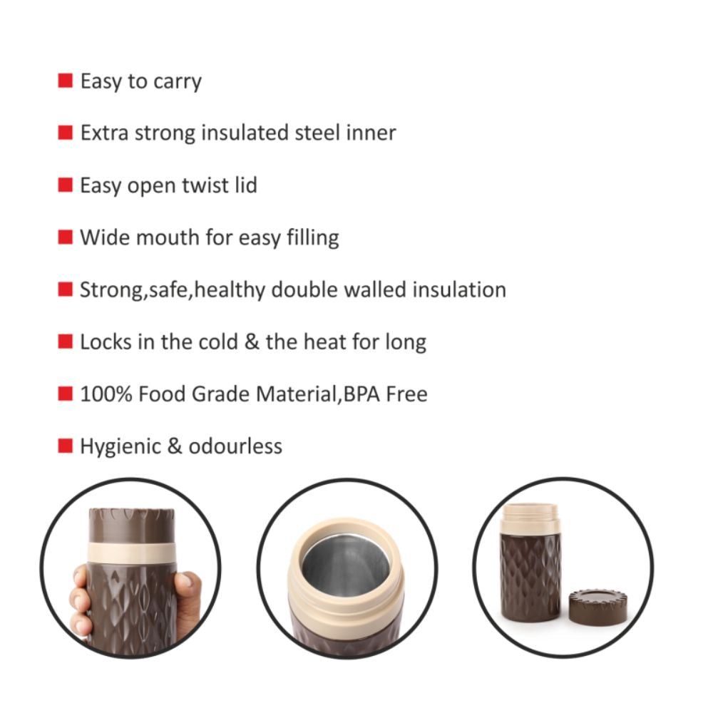 Cello Puro Sip Insulated Tuff Flask | 1 Pc