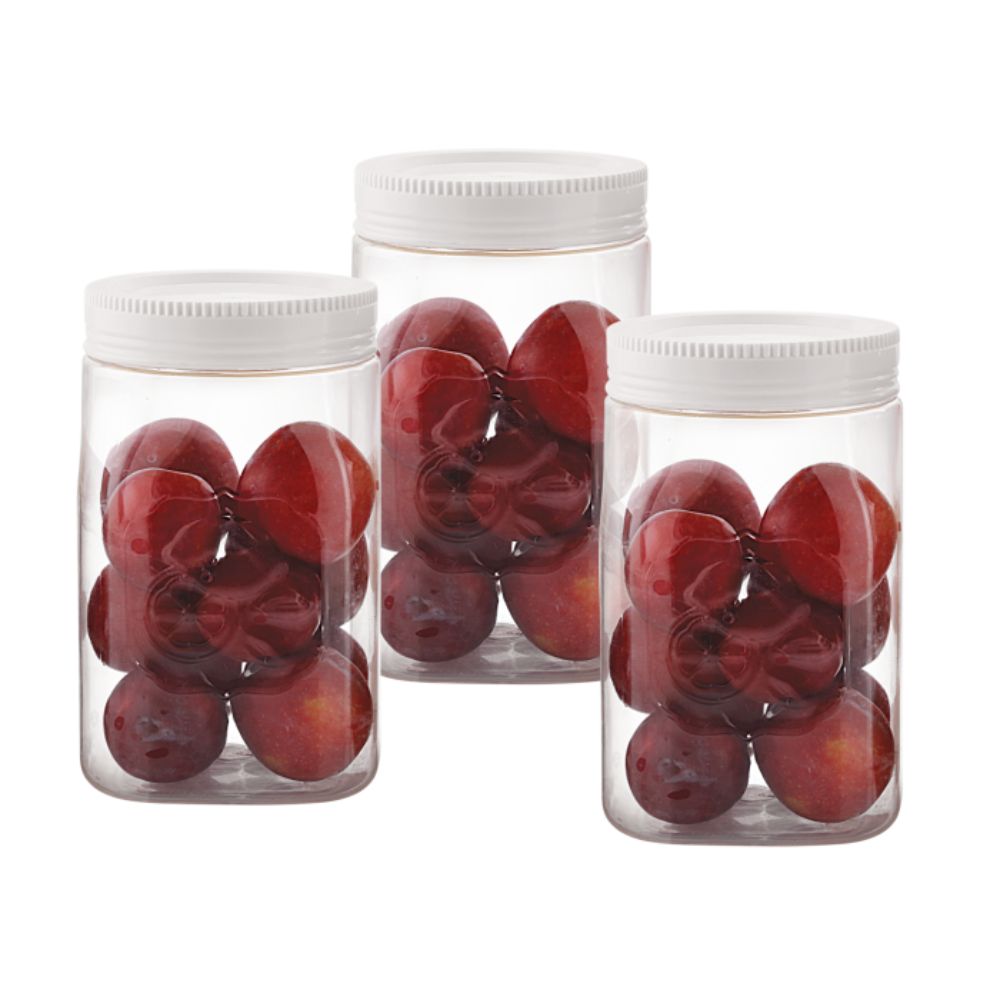 Cello Fridge Door Plastic Canister | White