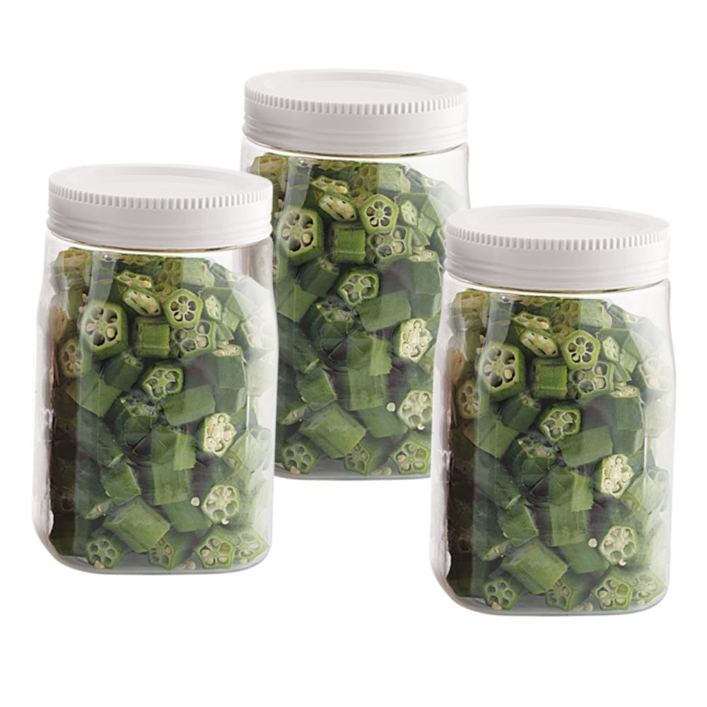 Cello Fridge Door Plastic Canister | White