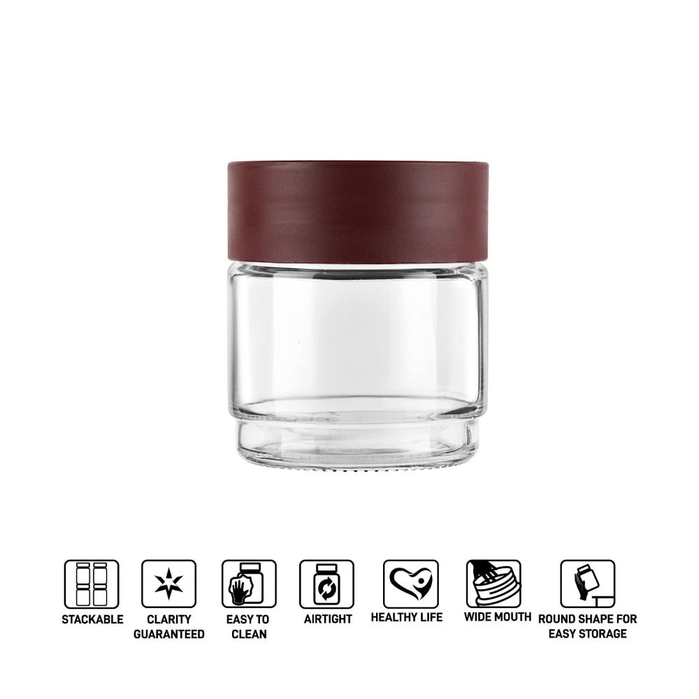 Cello Modustack 500 ML Storage Jars with Tray Gift Set | Set of 2 & Set of 3 Pcs