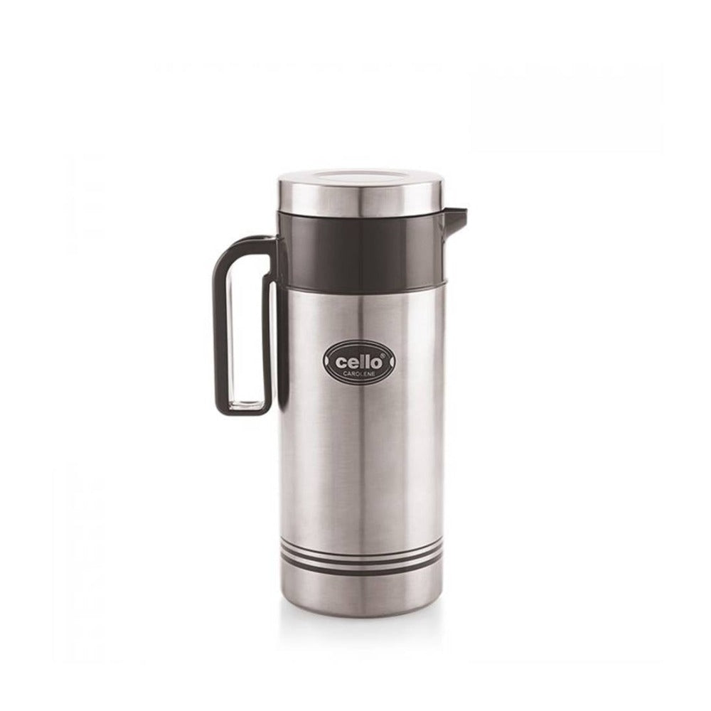 Cello Carolene Tuff Steel Insulated Jug | Silver | 1 Pc