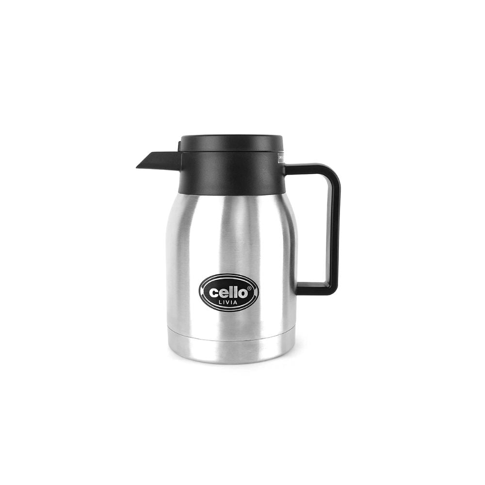 Cello Livia Stainless Steel Vacusteel Carafe | Silver | 1 Pc