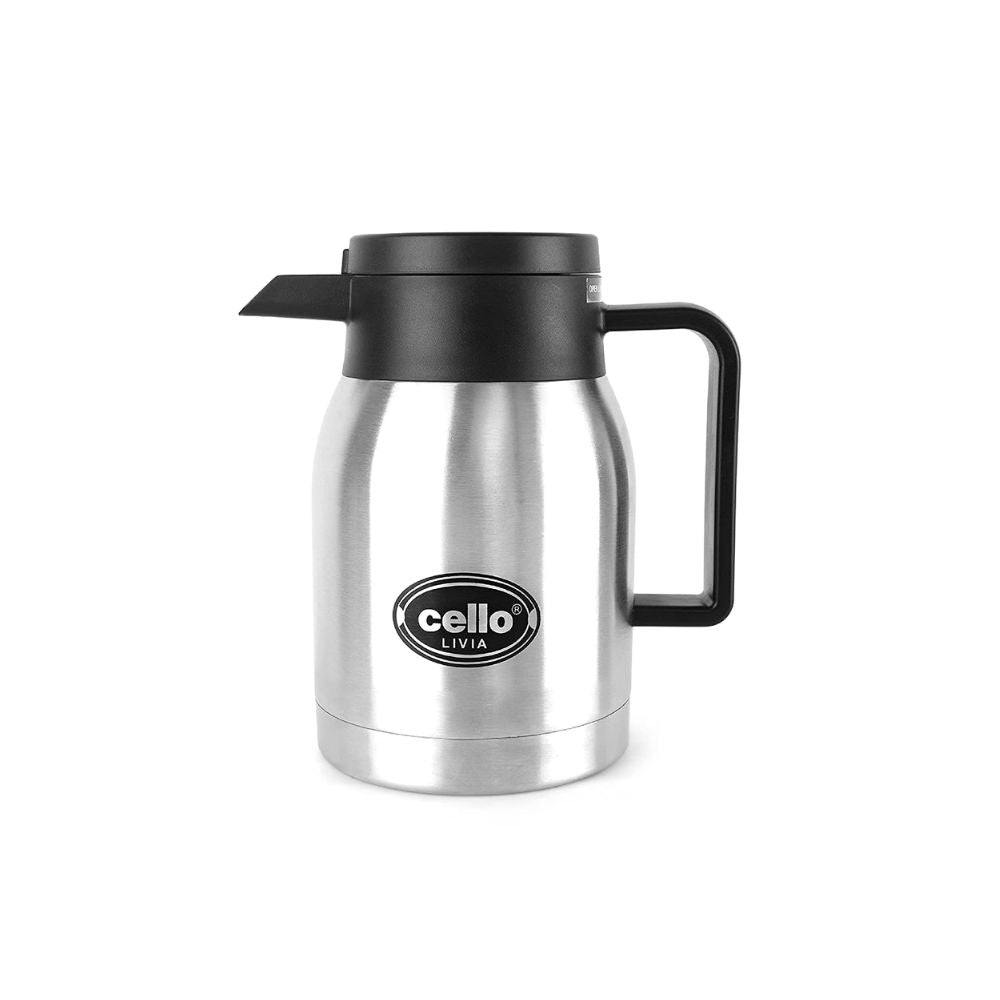 Cello Livia Stainless Steel Vacusteel Carafe | Silver | 1 Pc