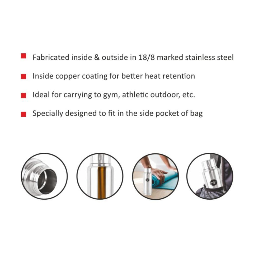Cello Vigo Stainless Steel Vacusteel Water Bottle | 1 Pc