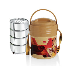 Cello Meal Kit Insulated Tiffin with Stainless Steel Containers