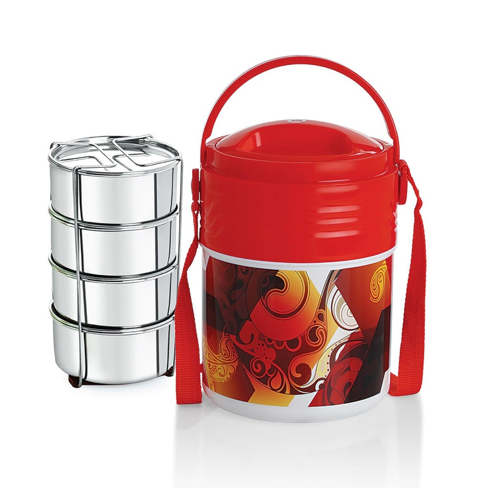Cello Meal Kit Insulated Tiffin with Stainless Steel Containers