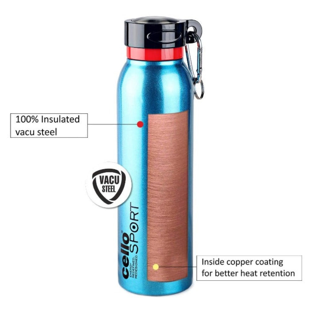 Cello Beatle Stainless Steel Sports Bottle | 1 Pc