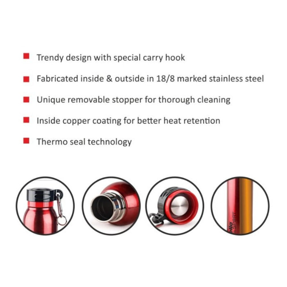 Cello Beatle Stainless Steel Sports Bottle | 1 Pc