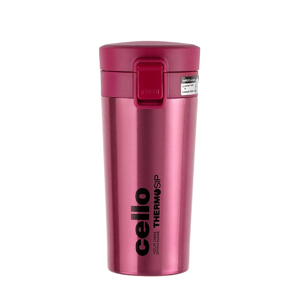 Cello Monty Vacuum Insulated Travel Mug | Hot and Cold | Flask for Travel | 1 Pc