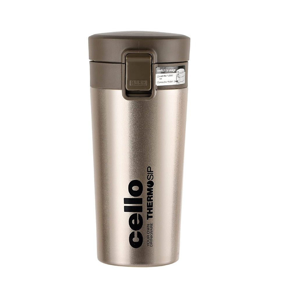 Cello Monty Vacuum Insulated Travel Mug | Hot and Cold | Flask for Travel | 1 Pc