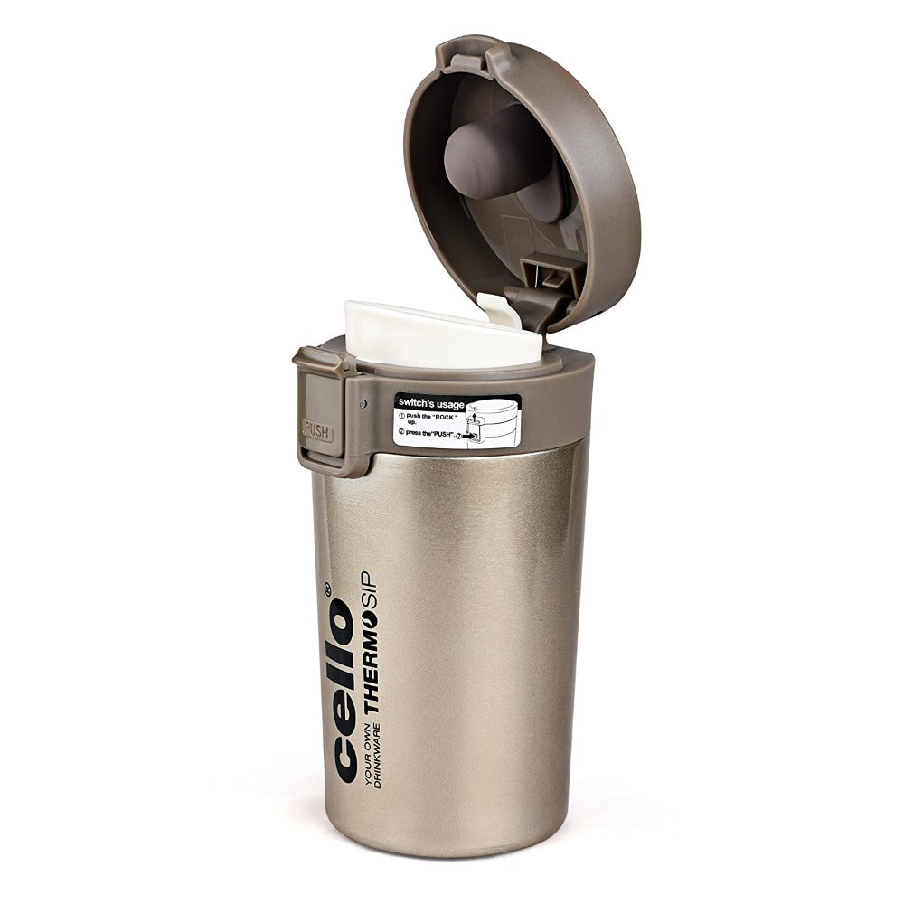 Cello Monty Vacuum Insulated Travel Mug | Hot and Cold | Flask for Travel | 1 Pc