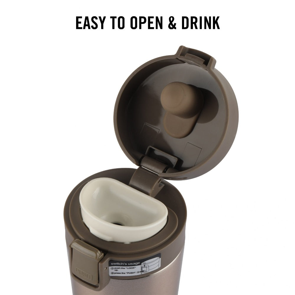 Cello Monty Vacuum Insulated Travel Mug | Hot and Cold | Flask for Travel | 1 Pc