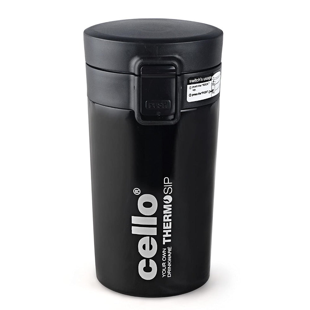 Cello Monty Vacuum Insulated Travel Mug | Hot and Cold | Flask for Travel | 1 Pc
