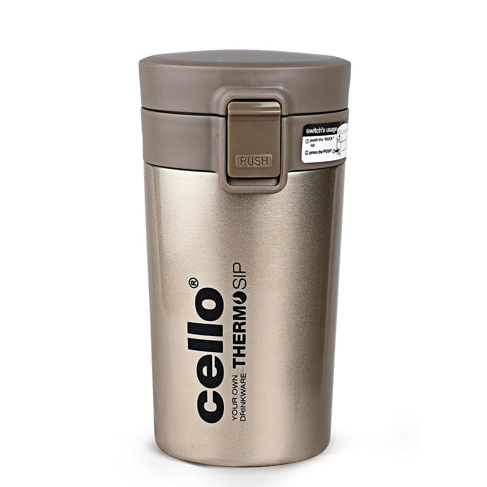 Cello Monty Vacuum Insulated Travel Mug | Hot and Cold | Flask for Travel | 1 Pc