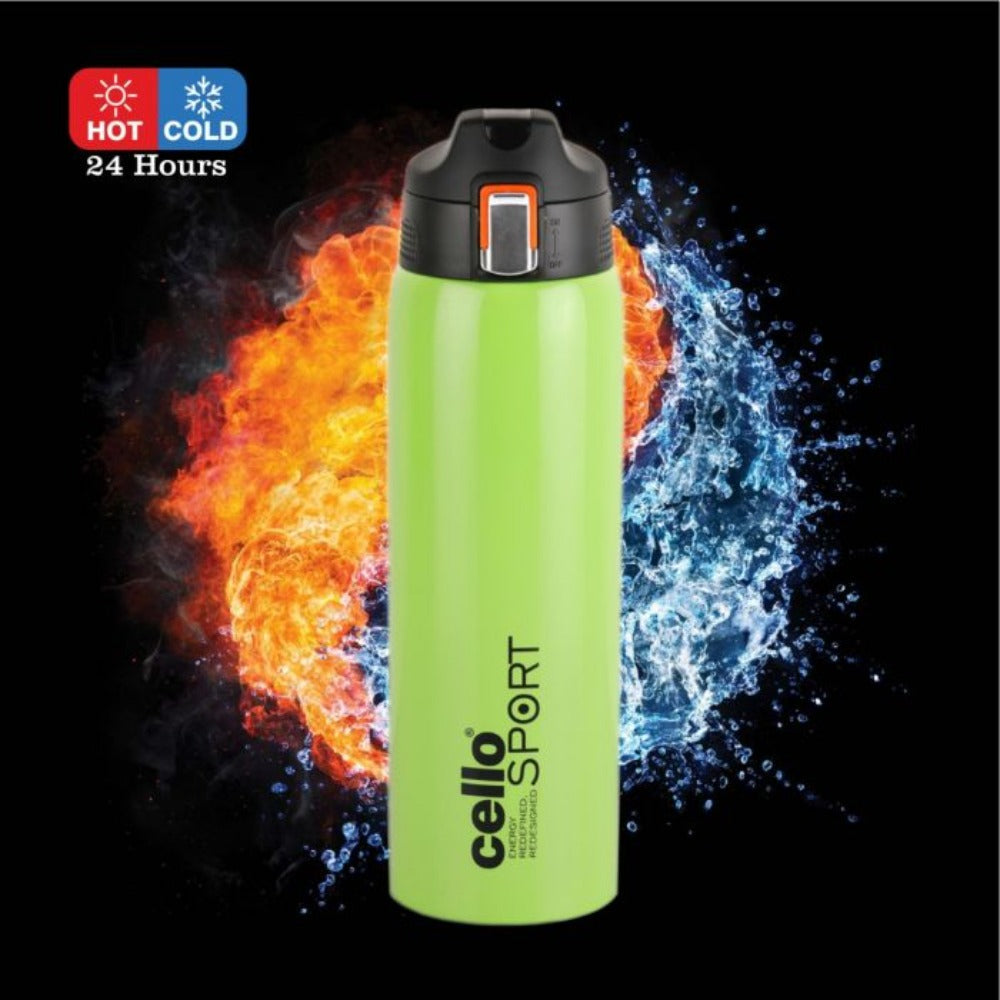Cello Skipper Stainless Steel 750 ML Vacusteel Water Flask | Hot and Cold | 1 Pc