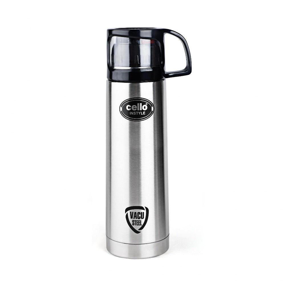 Cello Instyle Stainless Steel Vacusteel Flask | Silver | 1 Pc