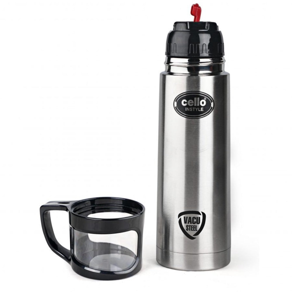 Cello Instyle Stainless Steel Vacusteel Flask | Silver | 1 Pc
