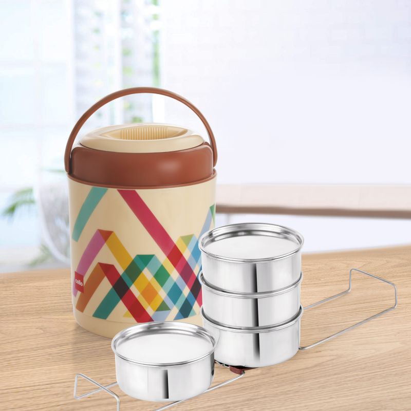 Cello Ranger Insulated Stainless Steel Tiffin