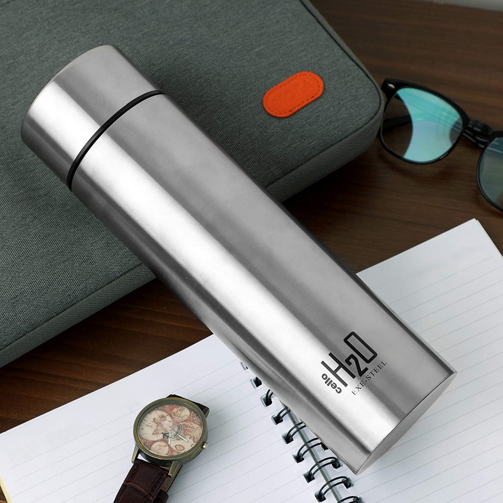 Cello H2O Stainless Steel 1000 ML Water Bottle | 1 Pc