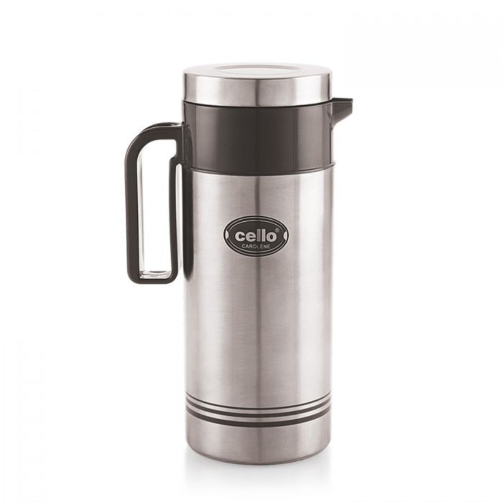 Cello Carolene Tuff Steel Insulated Jug | Silver | 1 Pc