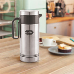 Cello Carolene Tuff Steel Insulated Jug | Silver | 1 Pc