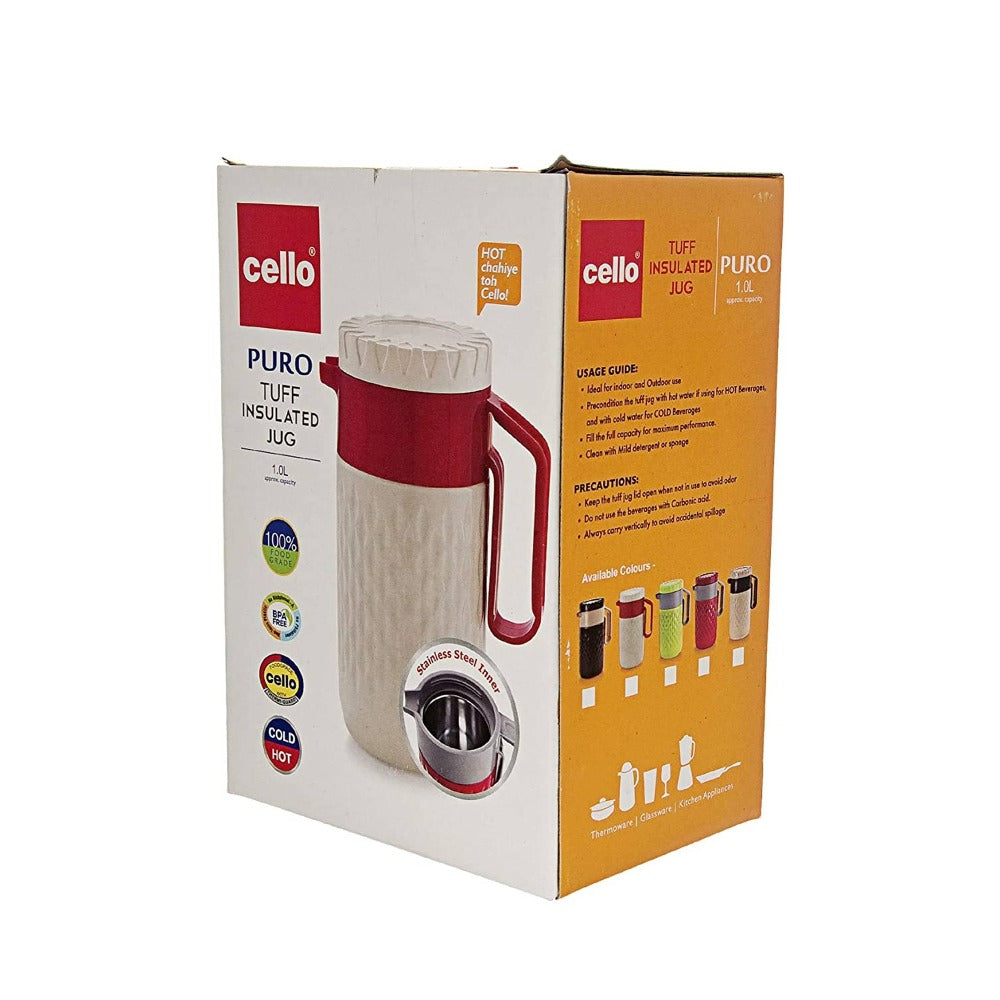 Cello Puro Tuff Insulated Plastic Jug | 1 Pc