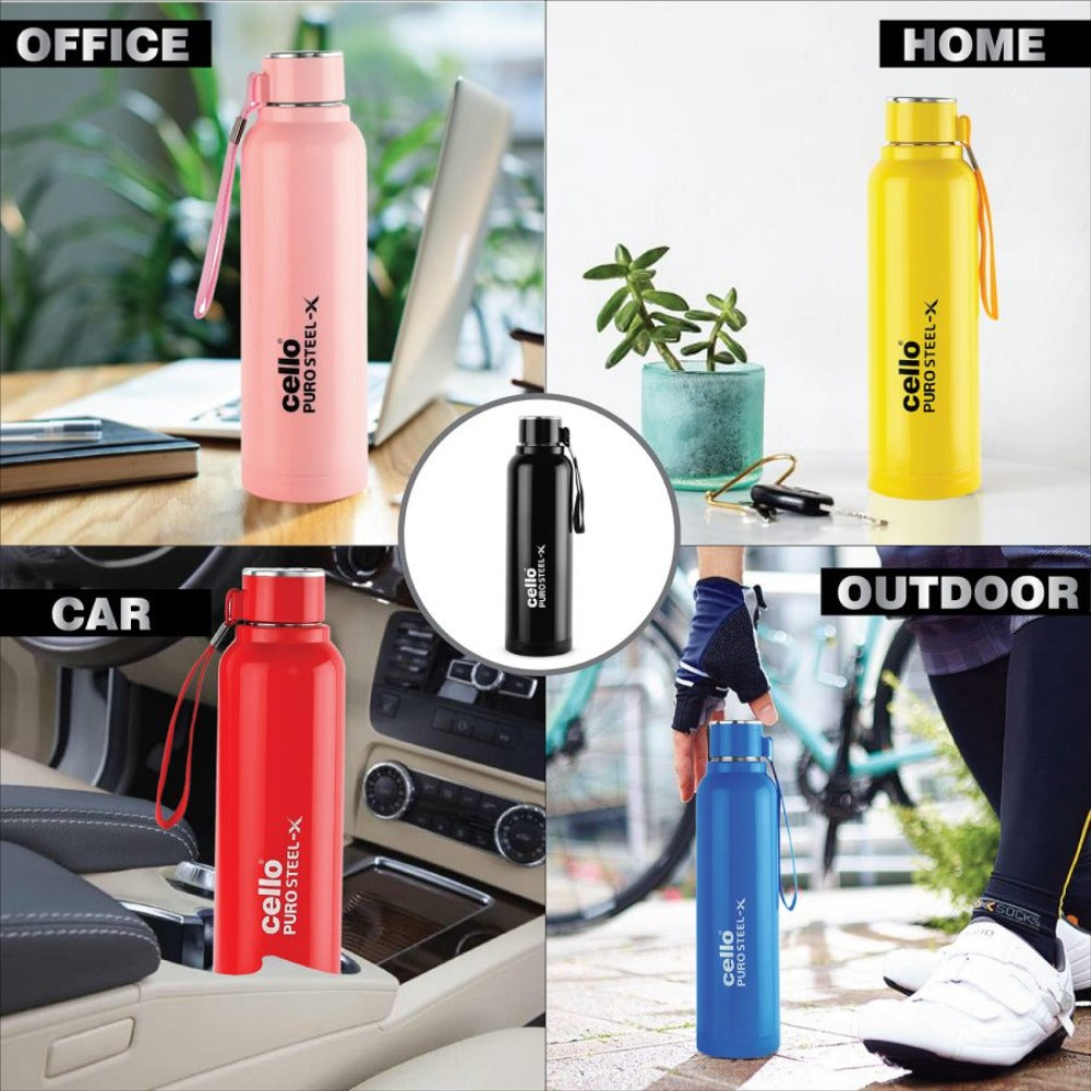 Cello Puro Steel-X Benz 900 Insulated Water Bottle | 1 Pc