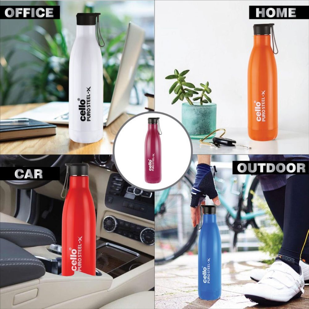 Cello Puro Steel-X Rover 900 Insulated Water Bottle | 1 Pc