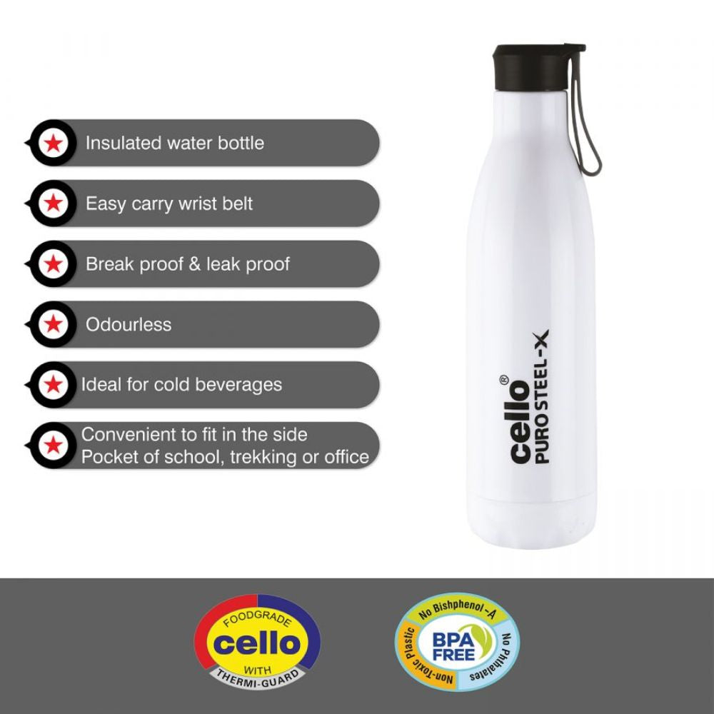 Cello Puro Steel-X Rover 900 Insulated Water Bottle | 1 Pc