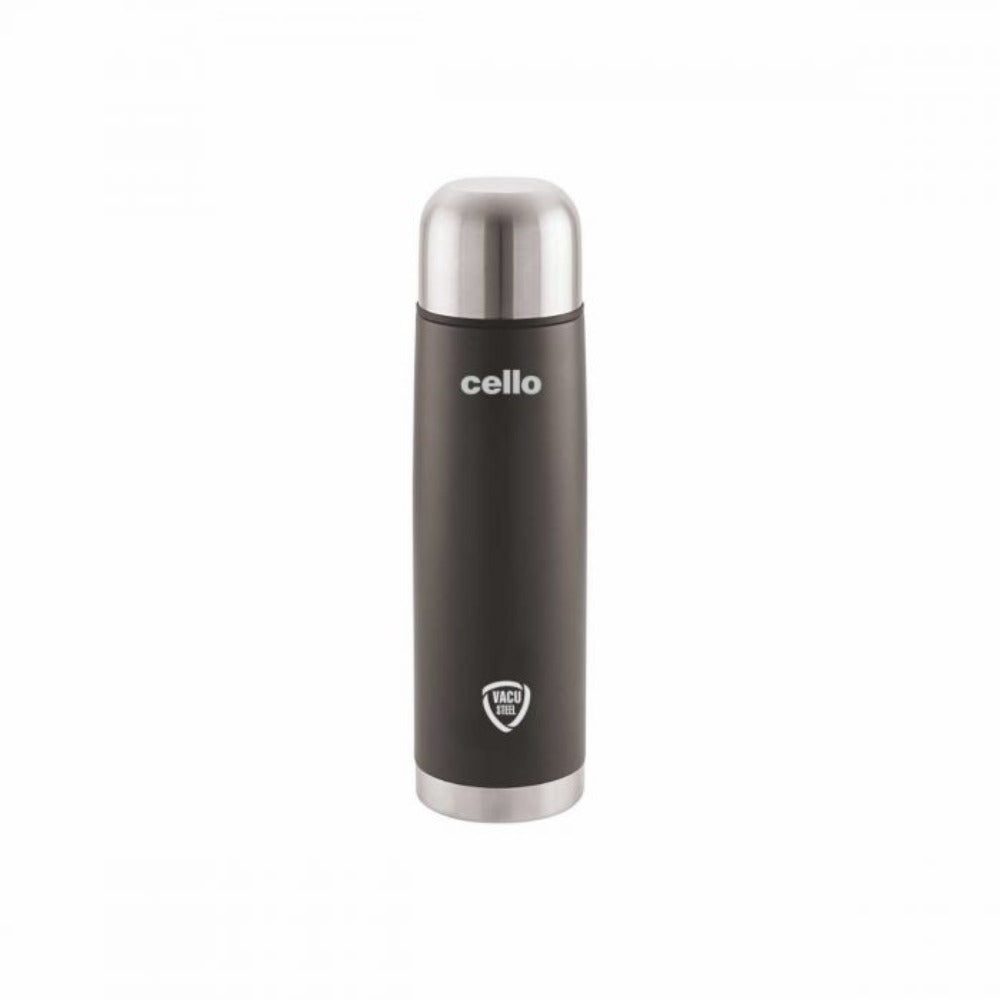 Cello Duro Flip Tuff Steel Water Bottle with Durable DTP Coating | 1 Pc
