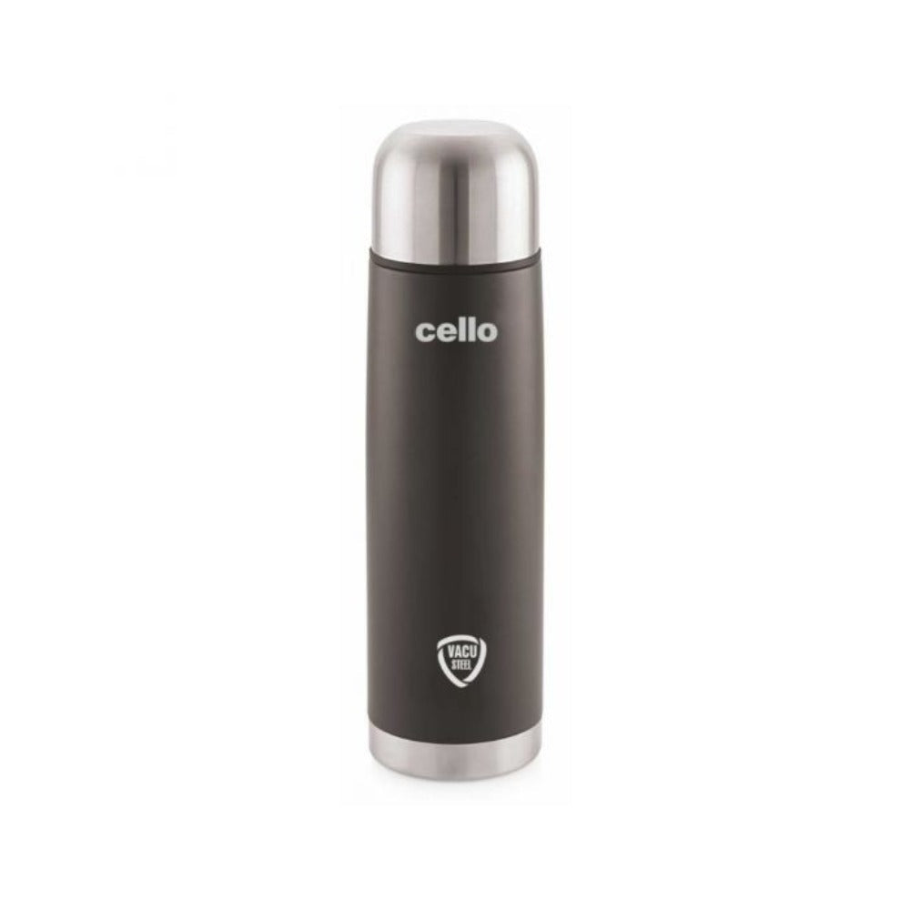 Cello Duro Flip Tuff Steel Water Bottle with Durable DTP Coating | 1 Pc