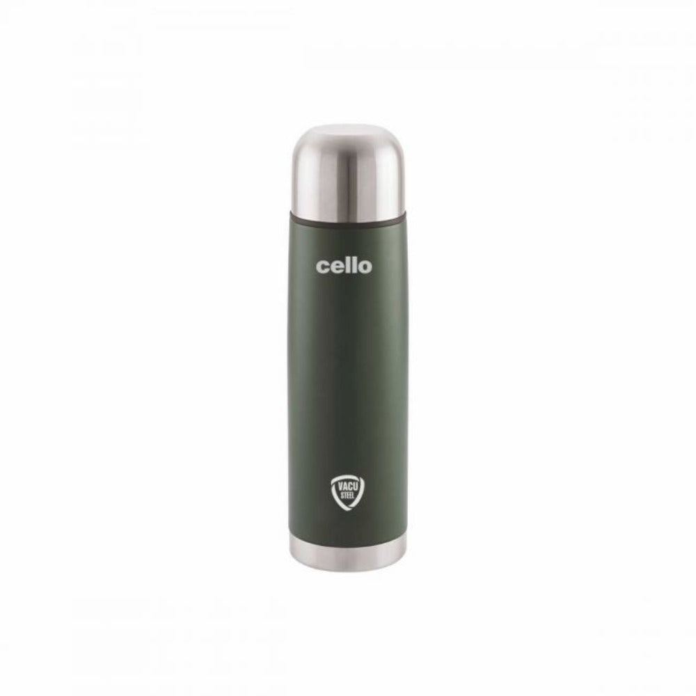 Cello Duro Flip Tuff Steel Water Bottle with Durable DTP Coating | 1 Pc