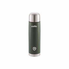 Cello Duro Flip Tuff Steel Water Bottle with Durable DTP Coating | 1 Pc