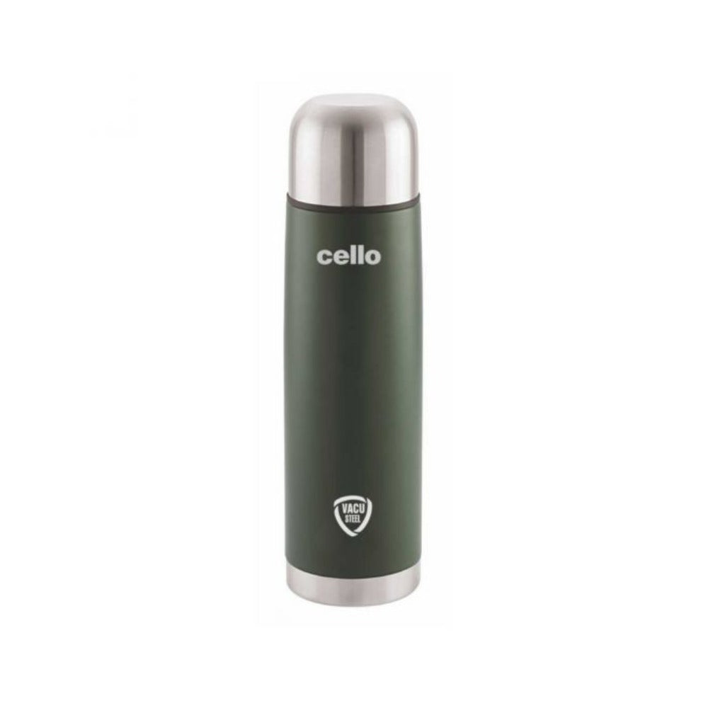 Cello Duro Flip Tuff Steel Water Bottle with Durable DTP Coating | 1 Pc