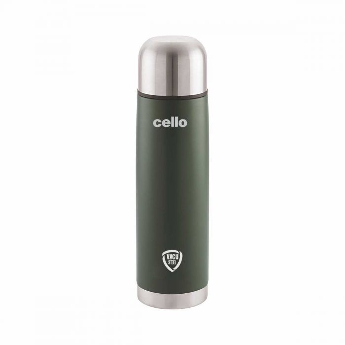 Cello Duro Flip Tuff Steel Water Bottle with Durable DTP Coating | 1 Pc