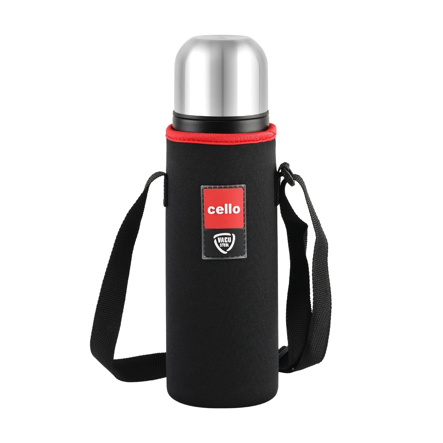 Cello Duro Flip Tuff Steel Water Bottle with Durable DTP Coating | 1 Pc